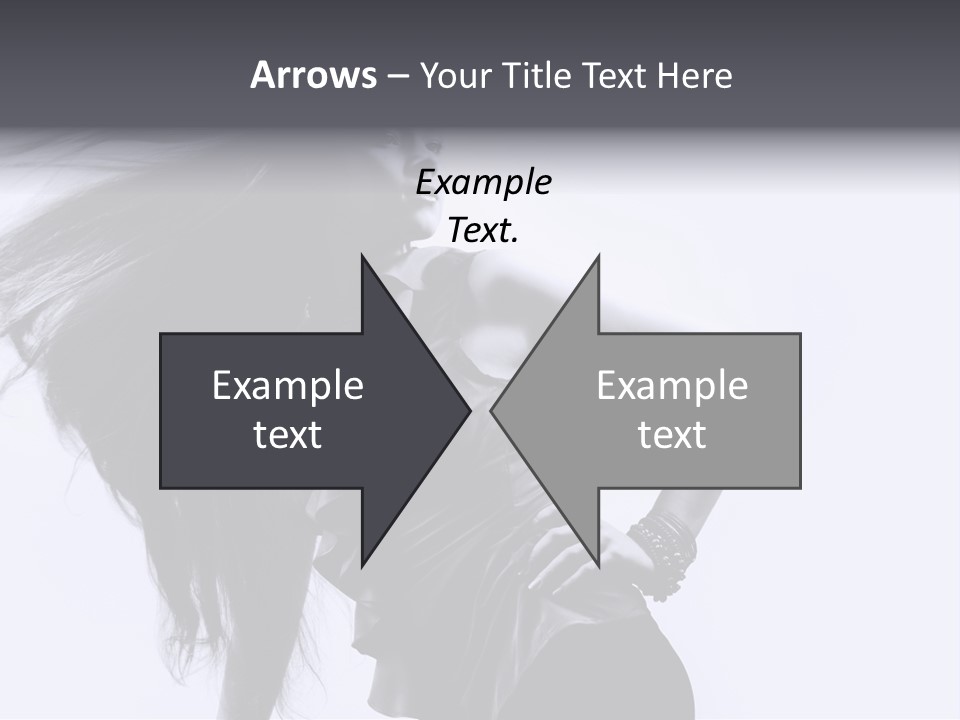 Sensual Hair Long PowerPoint Template
