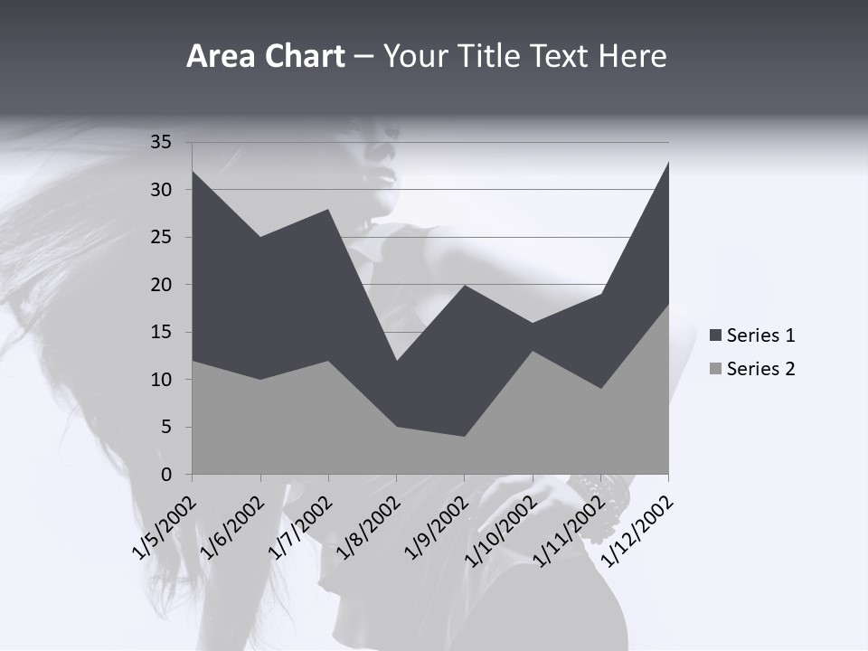 Sensual Hair Long PowerPoint Template
