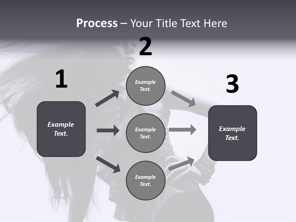 Sensual Hair Long PowerPoint Template