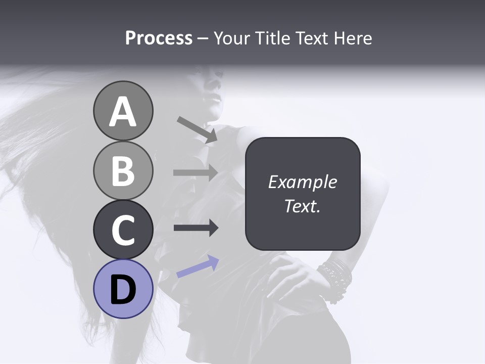 Sensual Hair Long PowerPoint Template