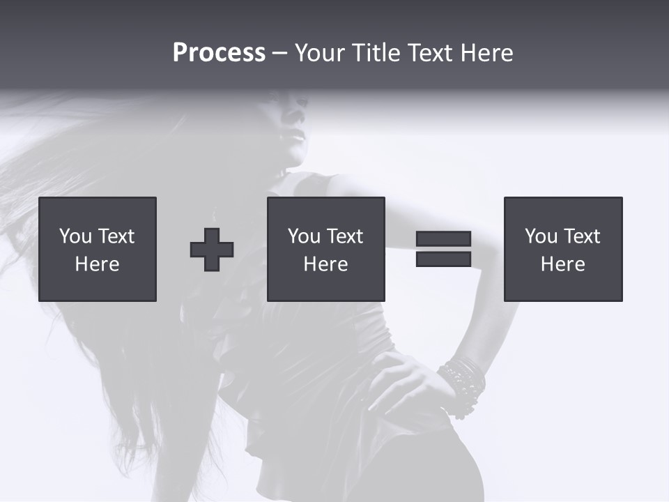 Sensual Hair Long PowerPoint Template
