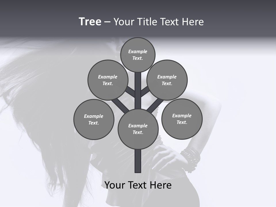 Sensual Hair Long PowerPoint Template