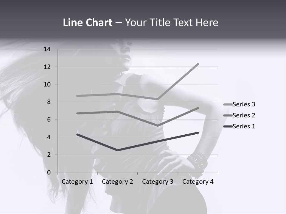 Sensual Hair Long PowerPoint Template