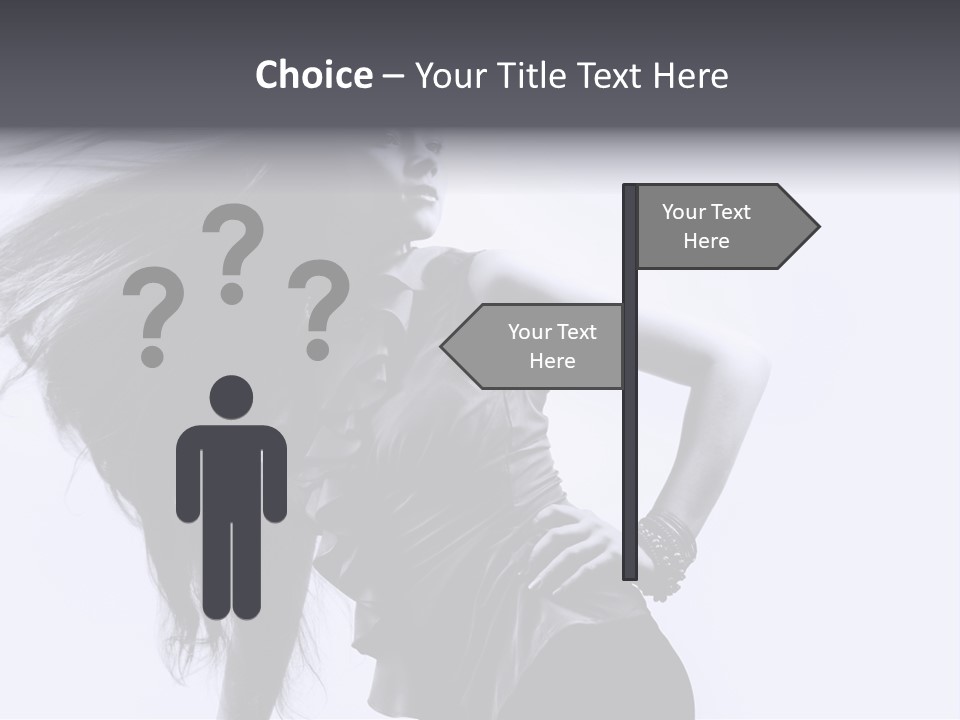 Sensual Hair Long PowerPoint Template