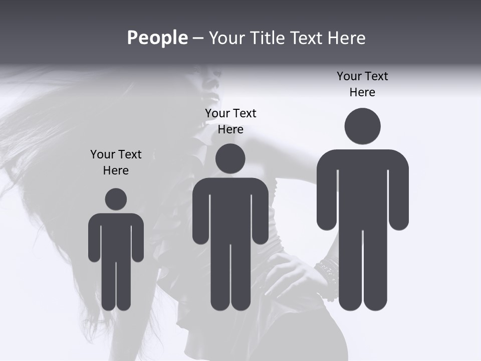 Sensual Hair Long PowerPoint Template