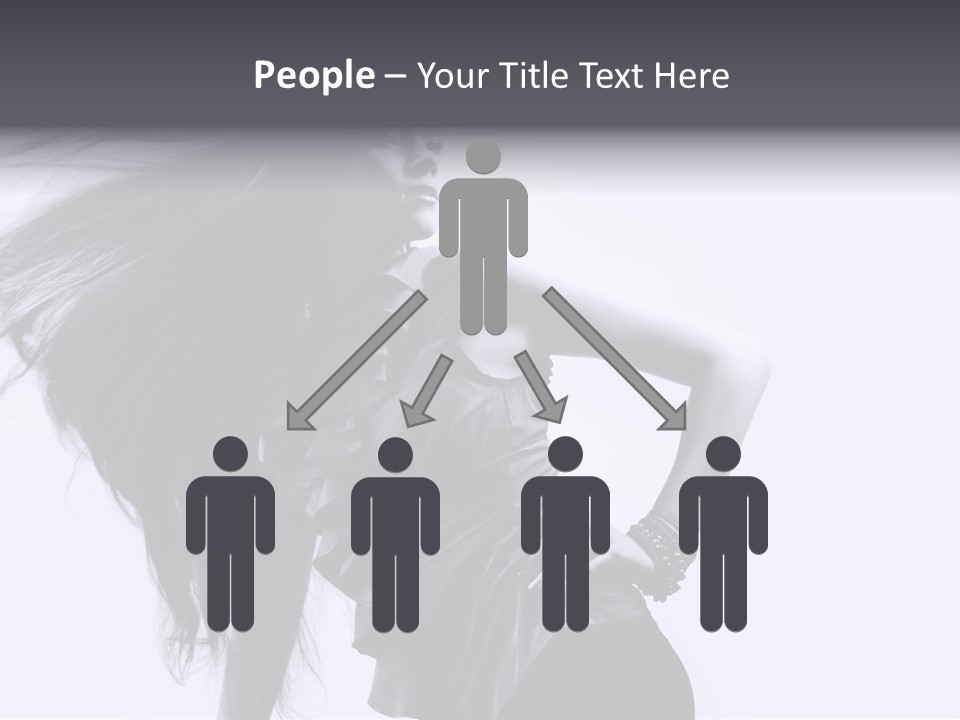 Sensual Hair Long PowerPoint Template