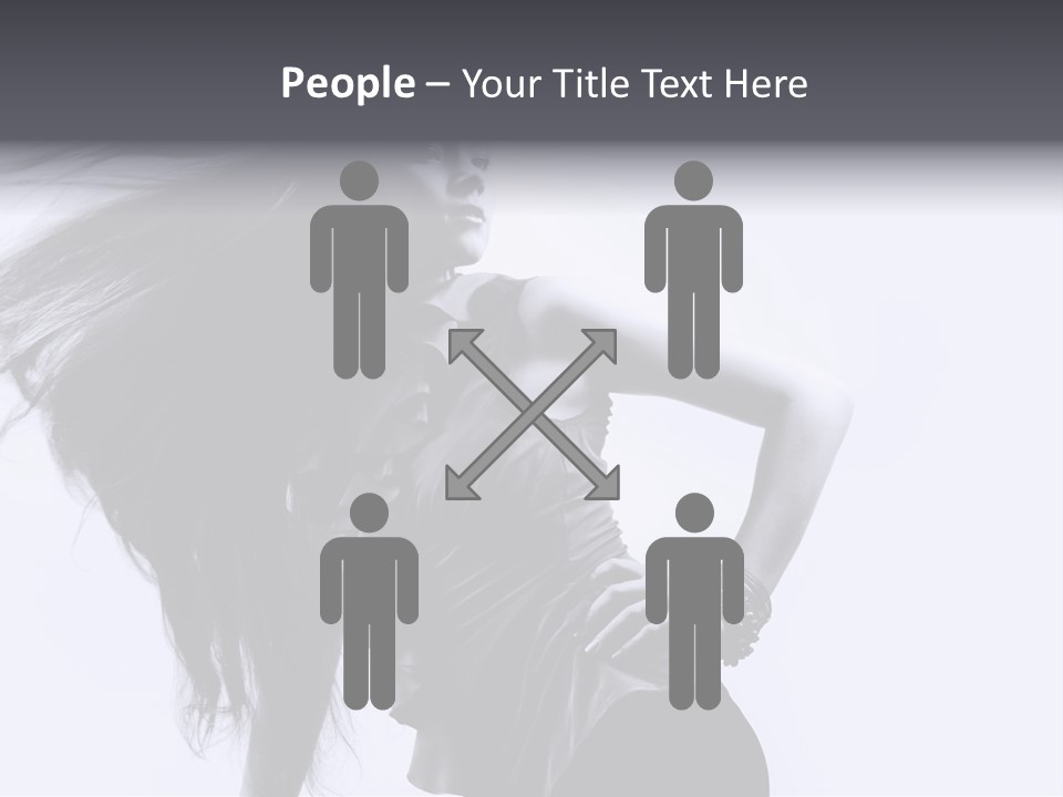 Sensual Hair Long PowerPoint Template