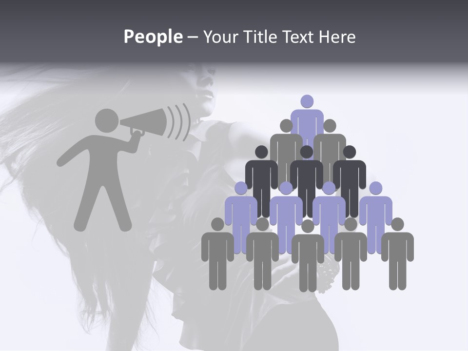 Sensual Hair Long PowerPoint Template