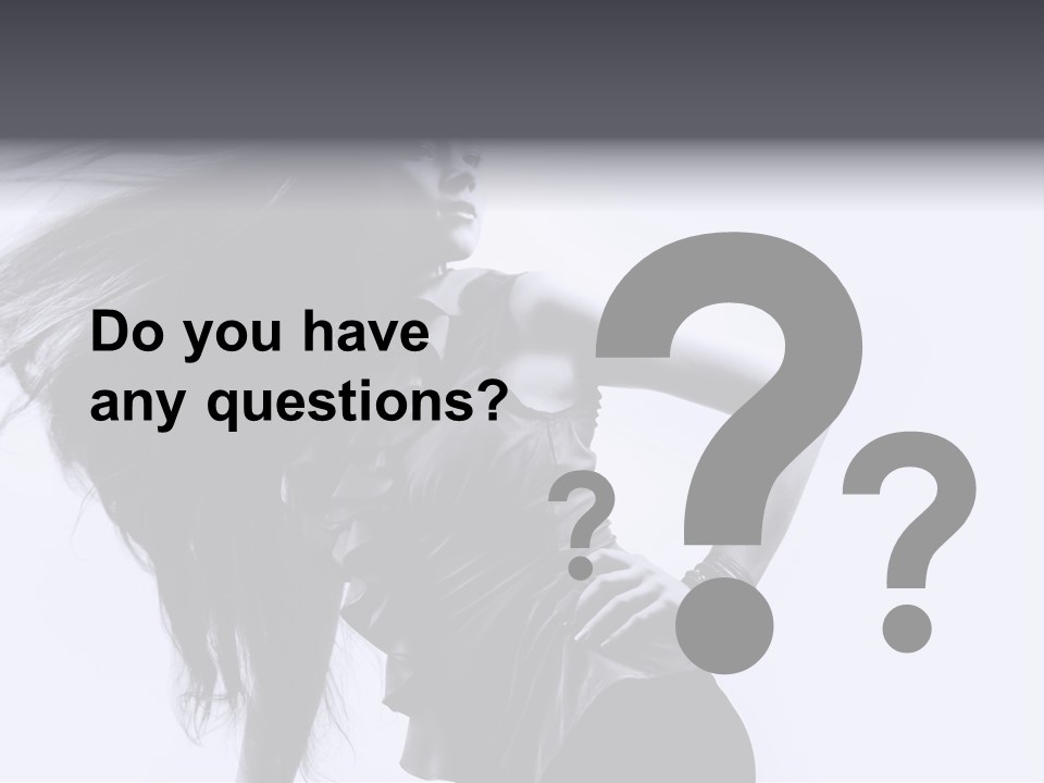 Sensual Hair Long PowerPoint Template