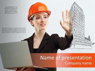 Adult Human Architect PowerPoint Template