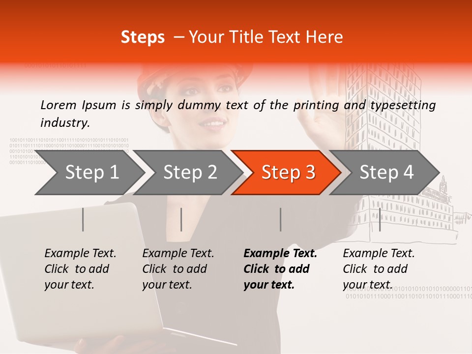Adult Human Architect PowerPoint Template