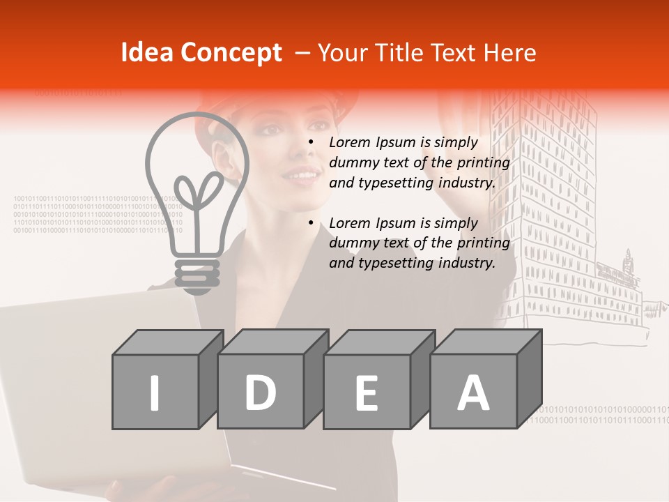 Adult Human Architect PowerPoint Template