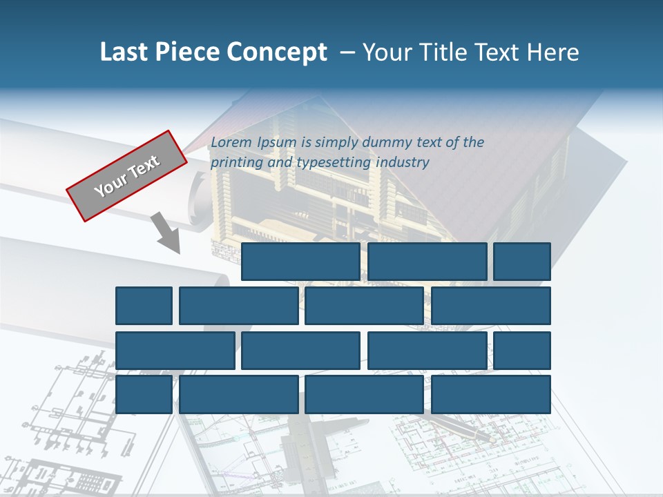 Concrete Housing Steel PowerPoint Template