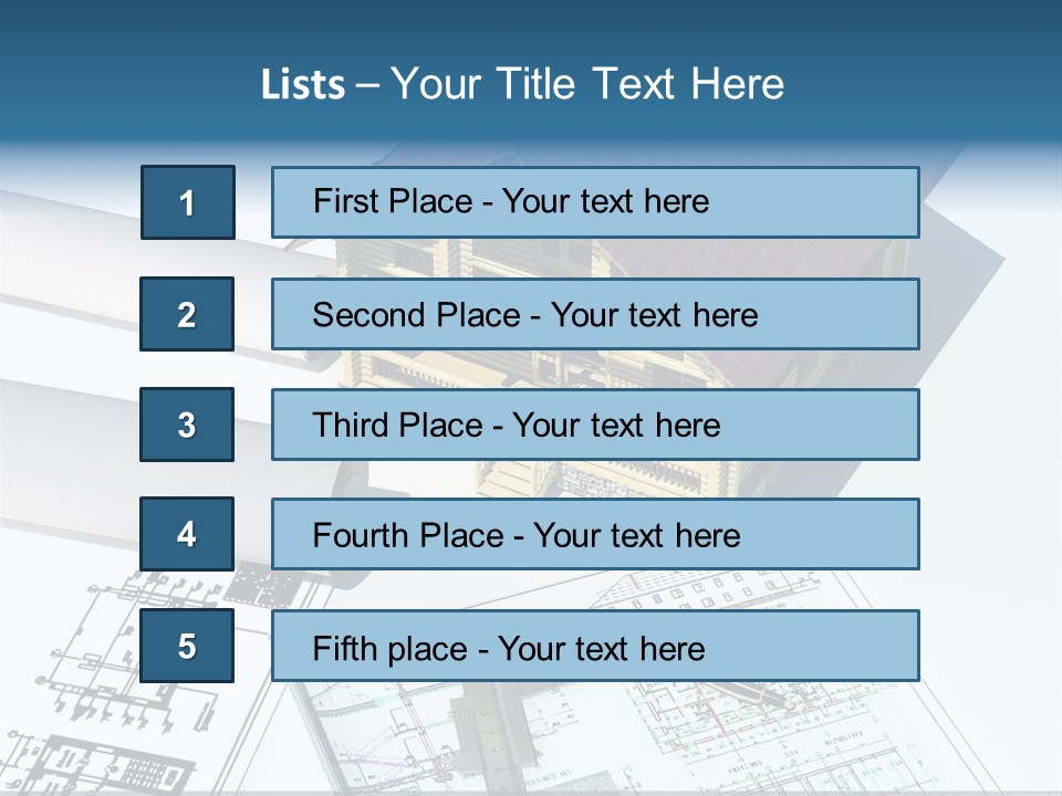 Concrete Housing Steel PowerPoint Template