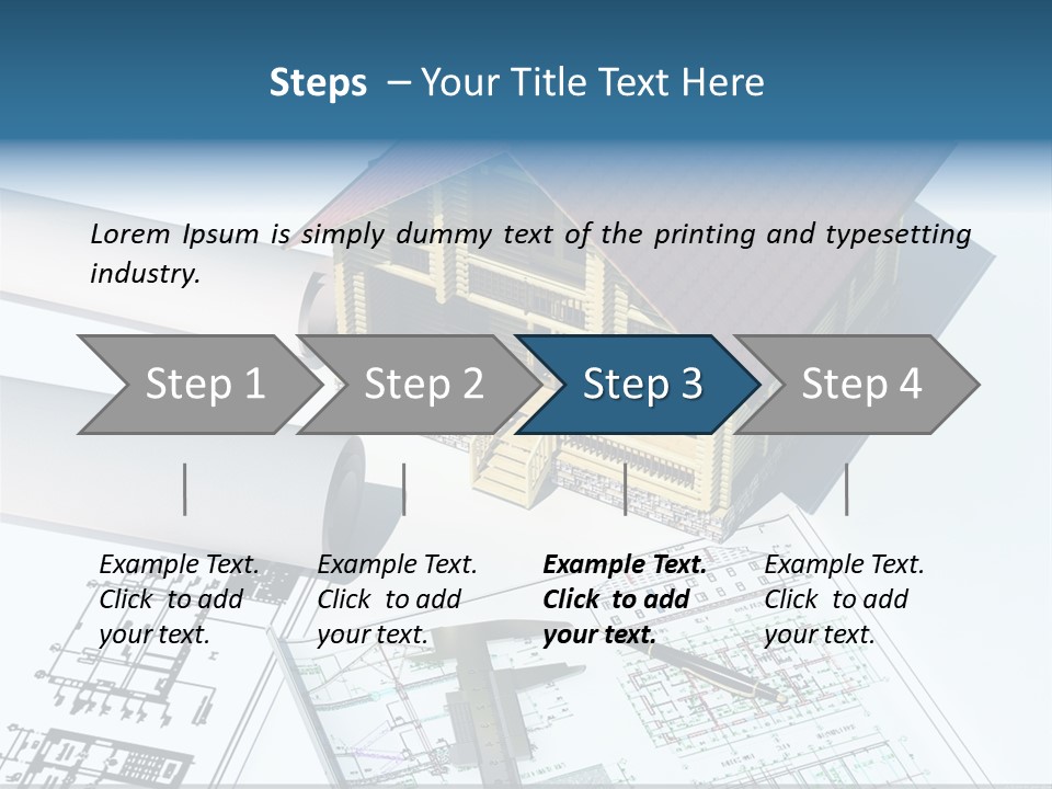 Concrete Housing Steel PowerPoint Template