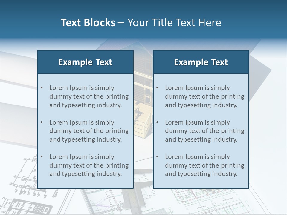 Concrete Housing Steel PowerPoint Template