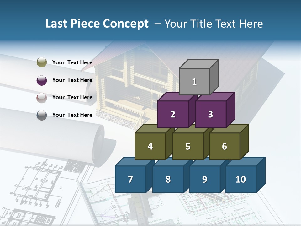 Concrete Housing Steel PowerPoint Template