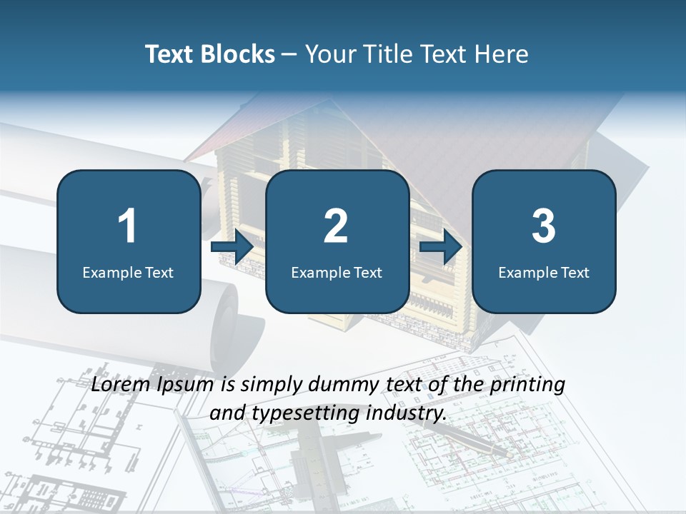 Concrete Housing Steel PowerPoint Template