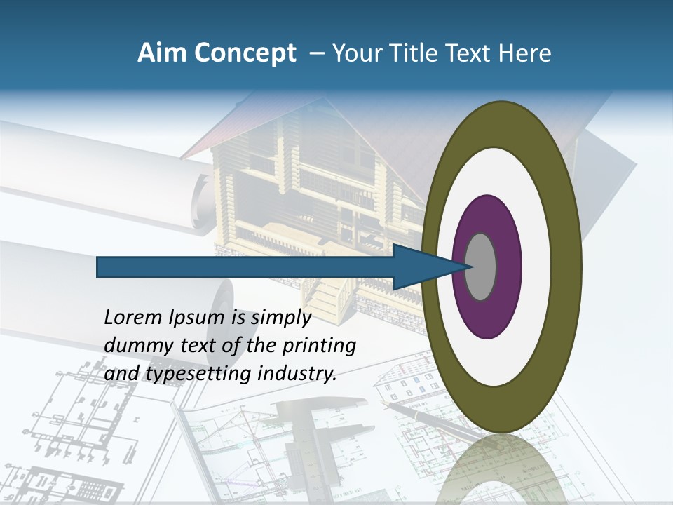 Concrete Housing Steel PowerPoint Template