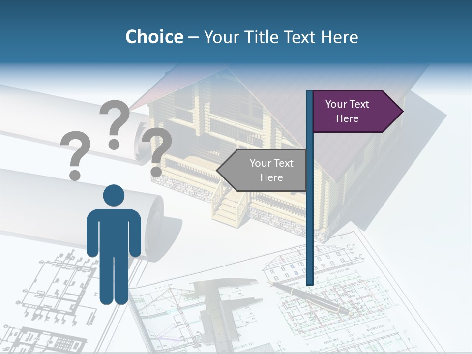 Concrete Housing Steel PowerPoint Template