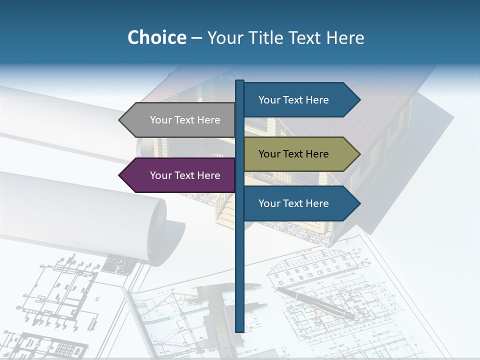 Concrete Housing Steel PowerPoint Template