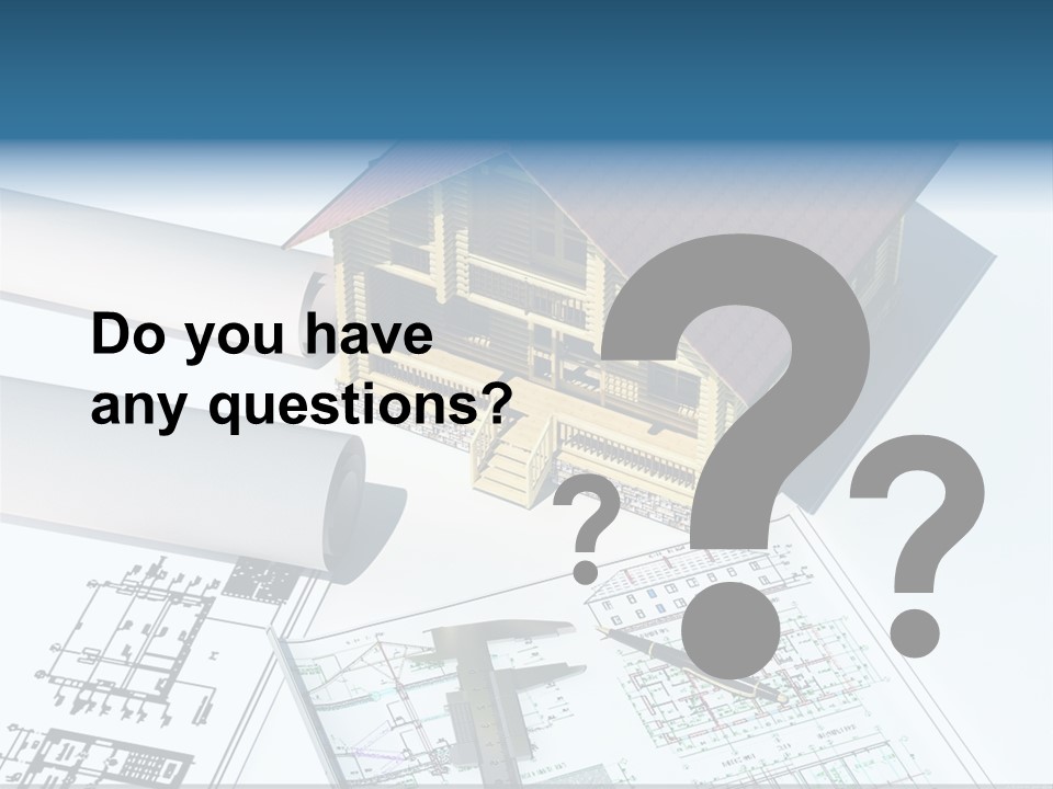 Concrete Housing Steel PowerPoint Template