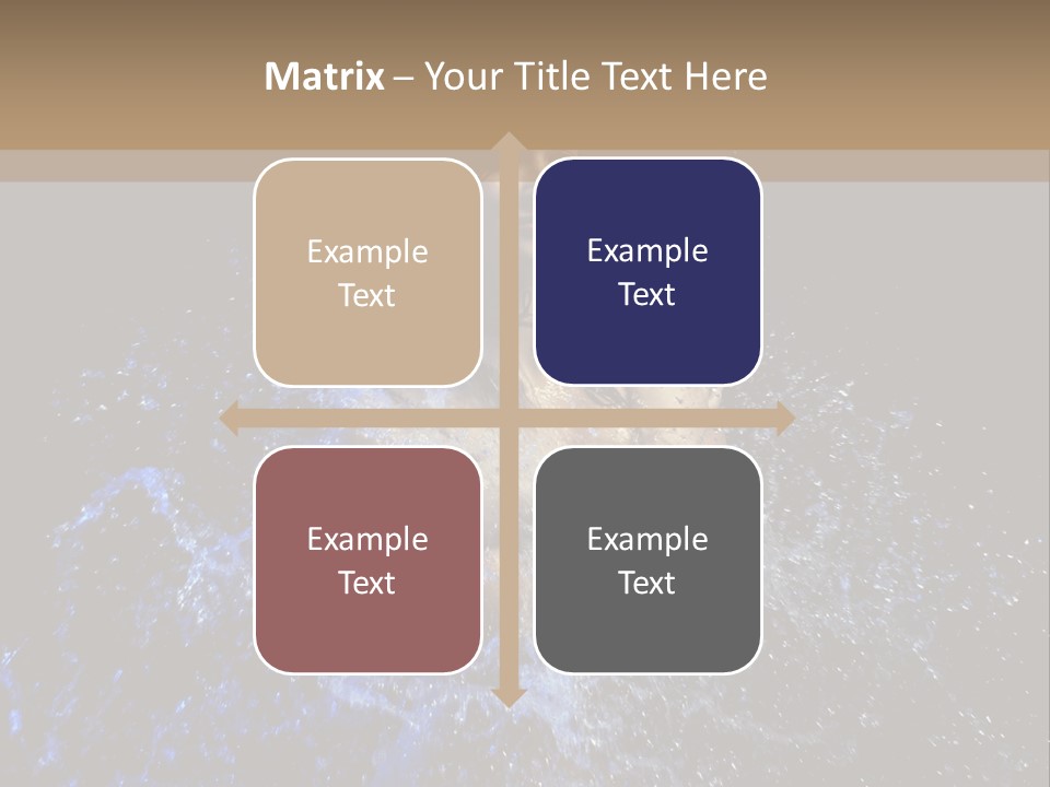 Girl In A Water PowerPoint Template