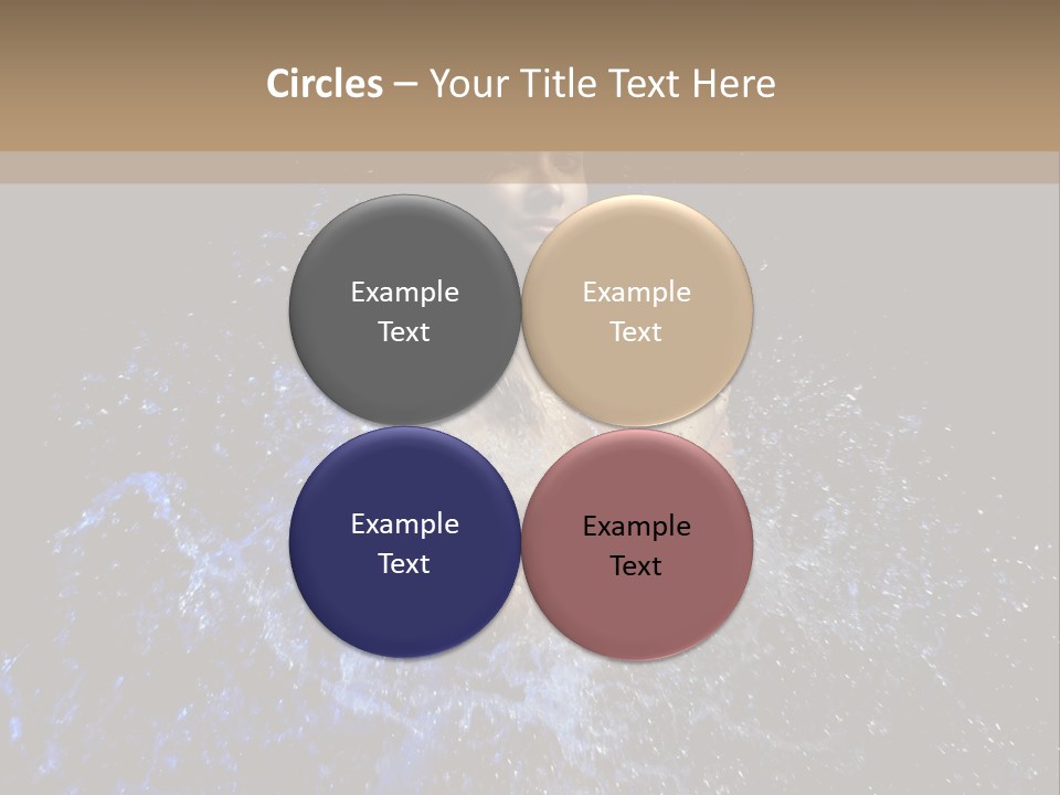 Girl In A Water PowerPoint Template