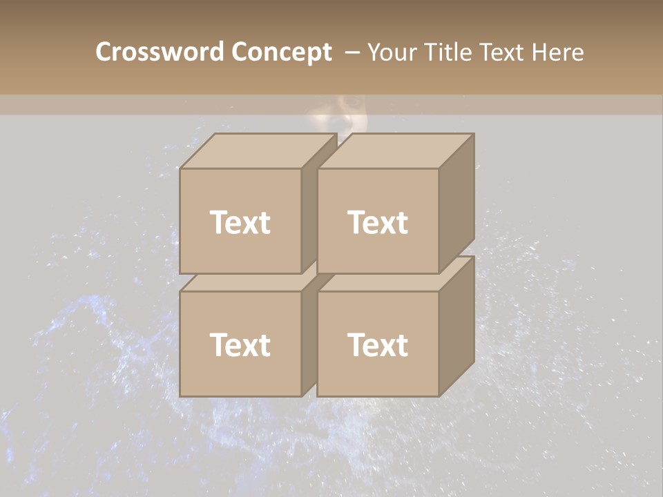 Girl In A Water PowerPoint Template