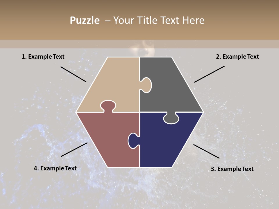 Girl In A Water PowerPoint Template