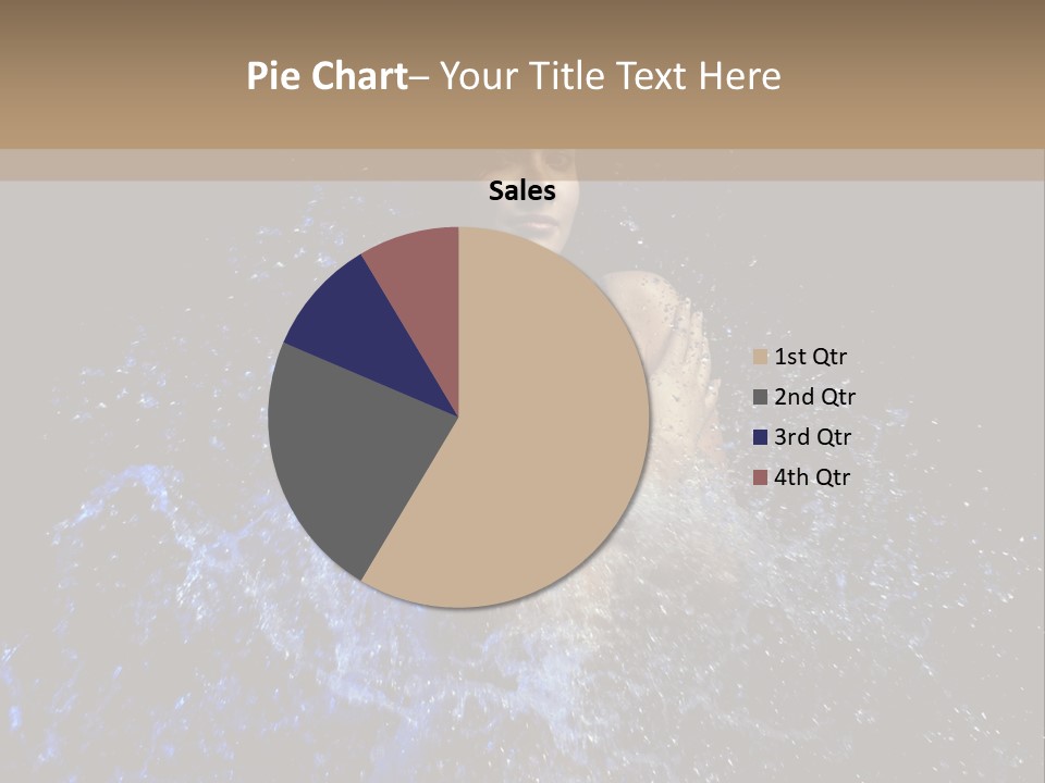 Girl In A Water PowerPoint Template