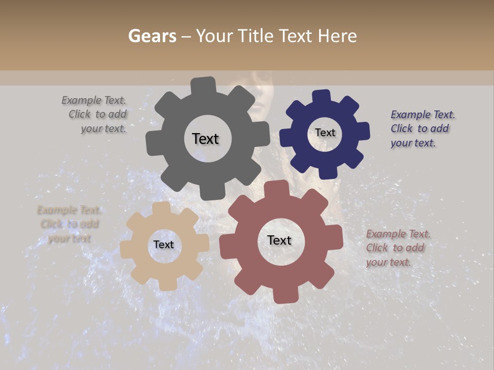 Girl In A Water PowerPoint Template