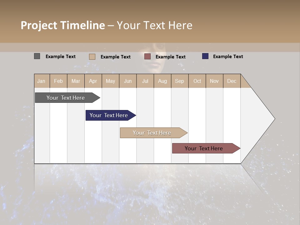 Girl In A Water PowerPoint Template