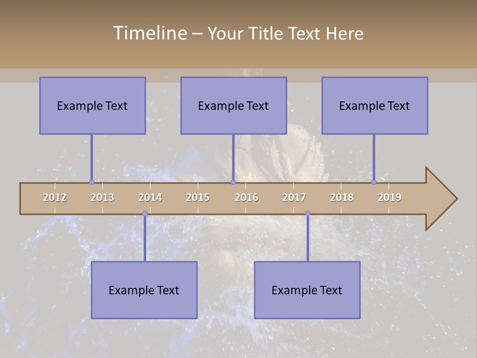 Girl In A Water PowerPoint Template