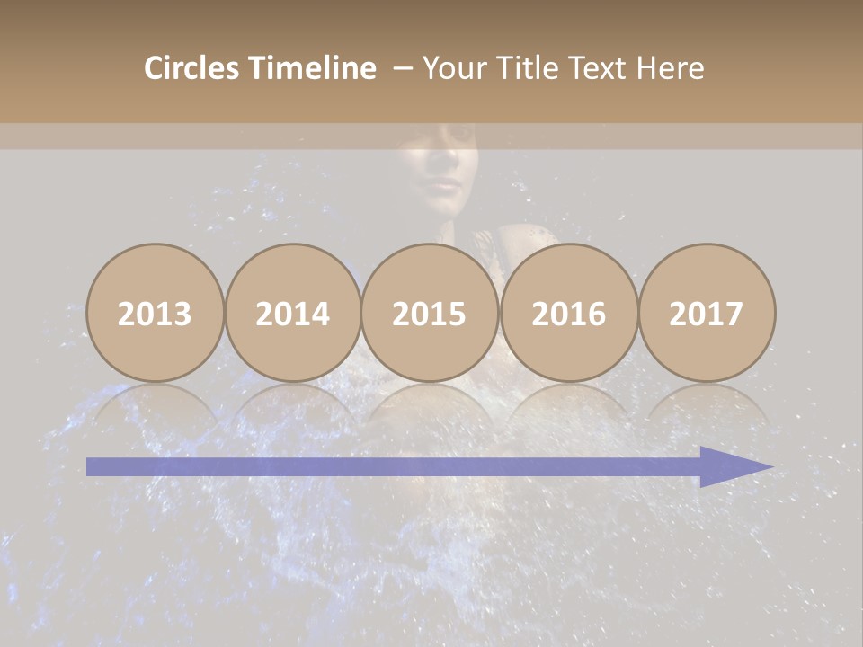 Girl In A Water PowerPoint Template