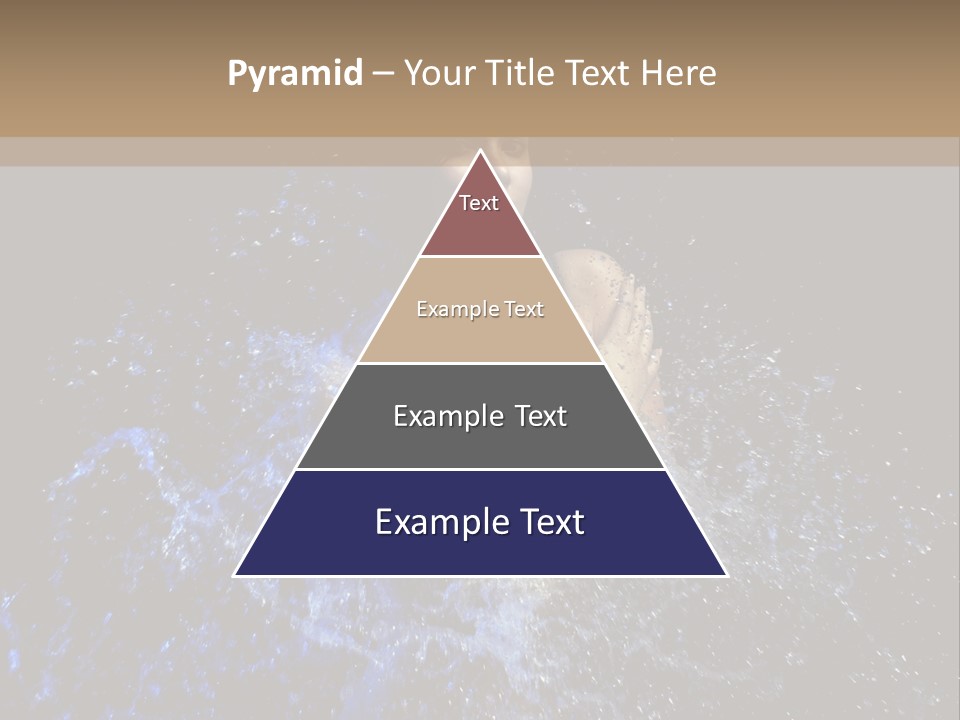 Girl In A Water PowerPoint Template