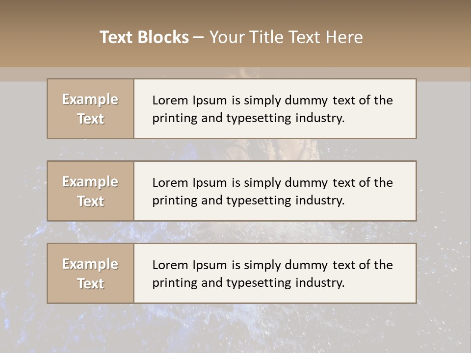 Girl In A Water PowerPoint Template