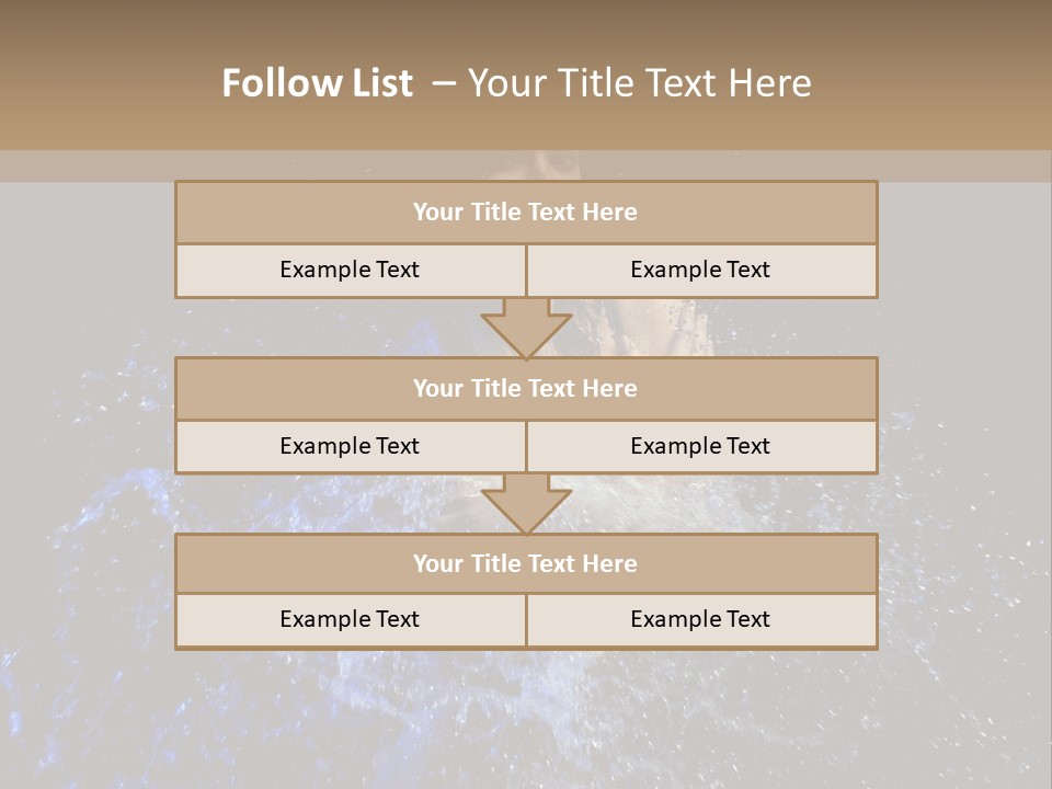 Girl In A Water PowerPoint Template