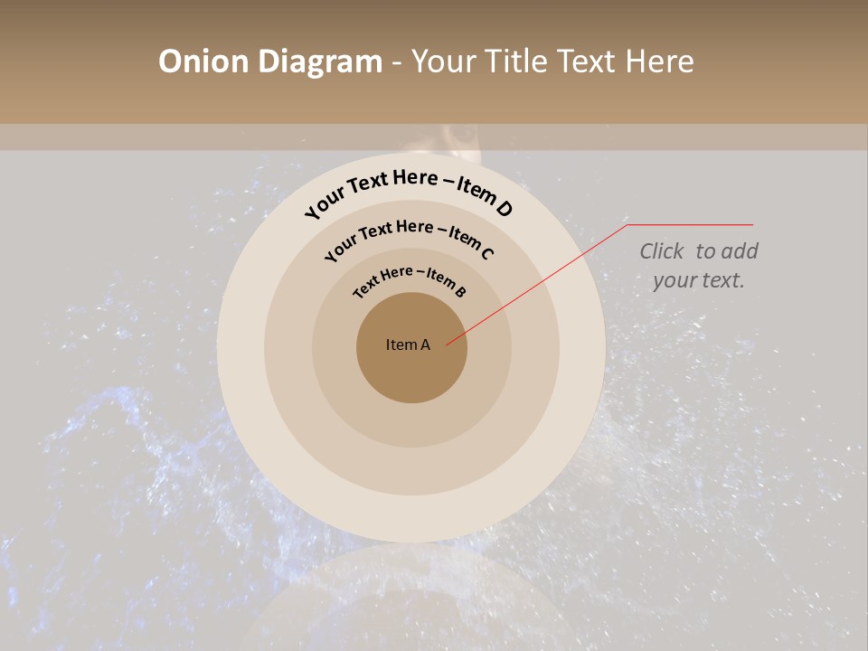 Girl In A Water PowerPoint Template