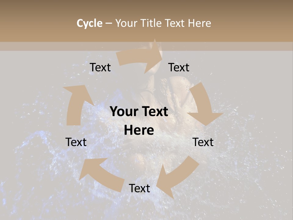 Girl In A Water PowerPoint Template