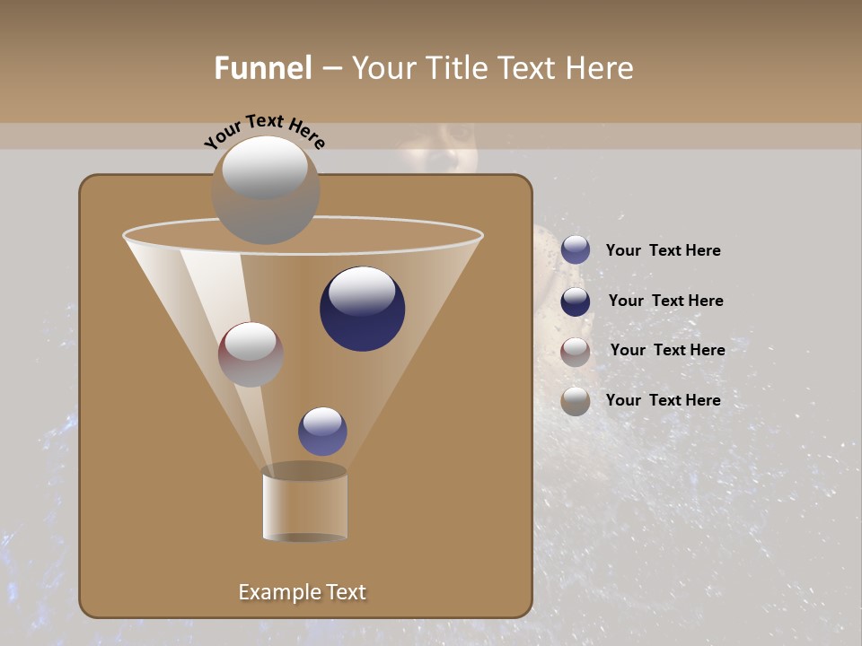 Girl In A Water PowerPoint Template