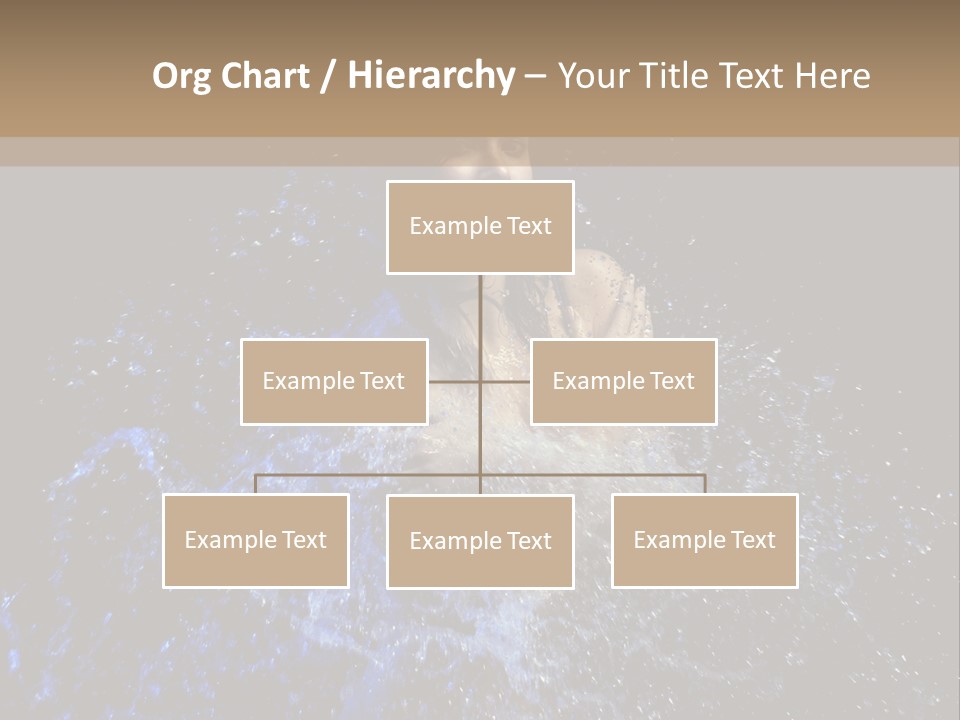 Girl In A Water PowerPoint Template