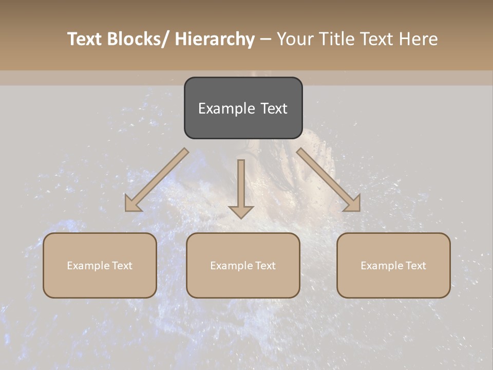 Girl In A Water PowerPoint Template