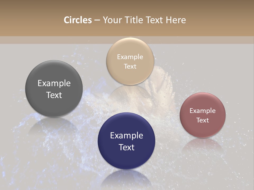 Girl In A Water PowerPoint Template