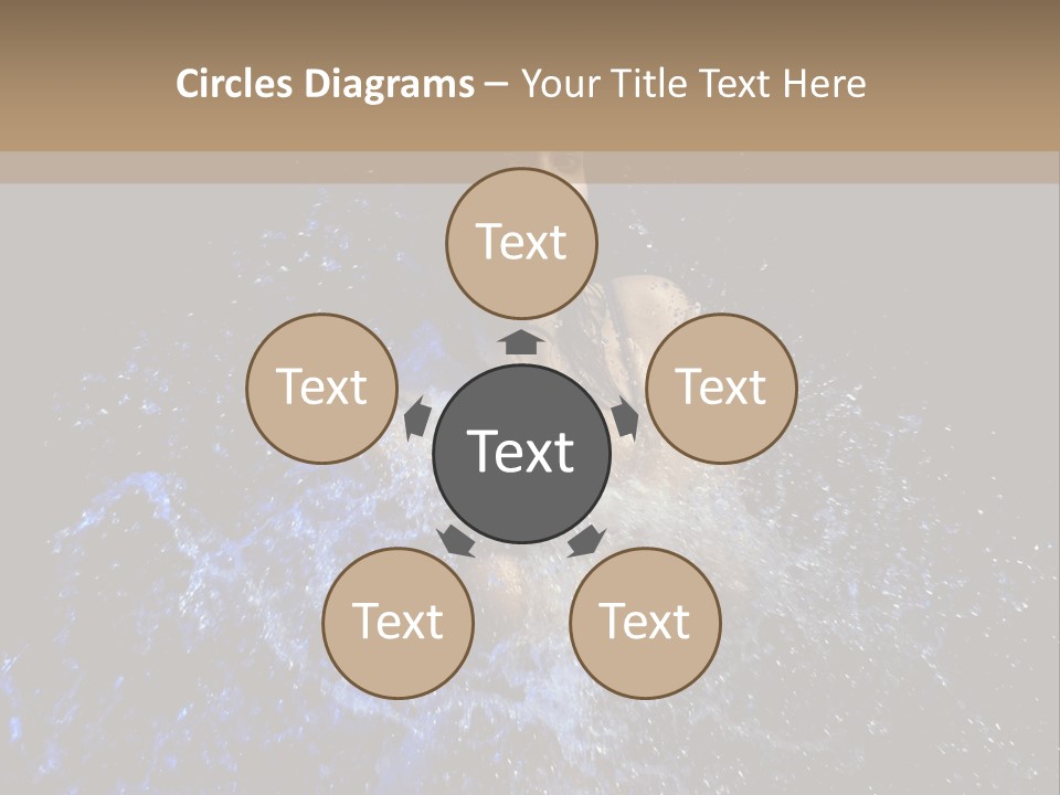 Girl In A Water PowerPoint Template