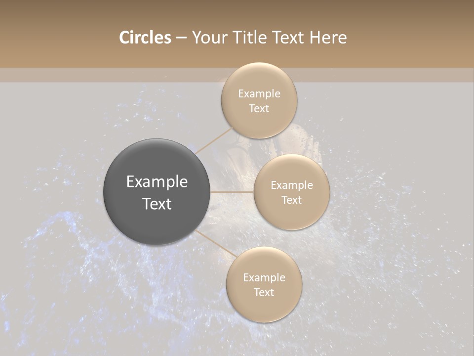 Girl In A Water PowerPoint Template