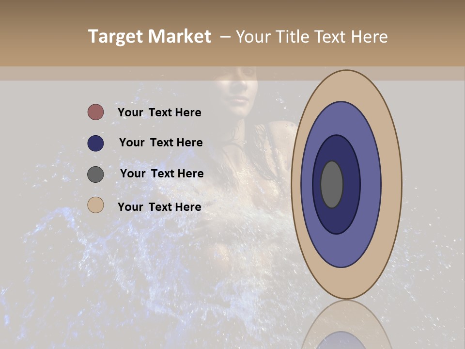 Girl In A Water PowerPoint Template