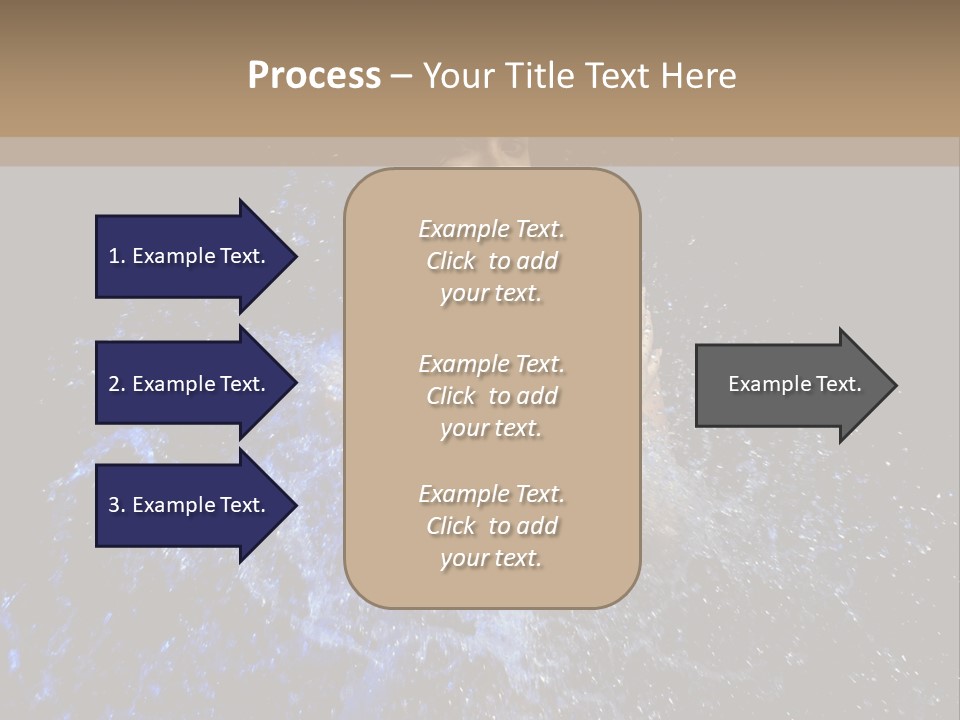 Girl In A Water PowerPoint Template