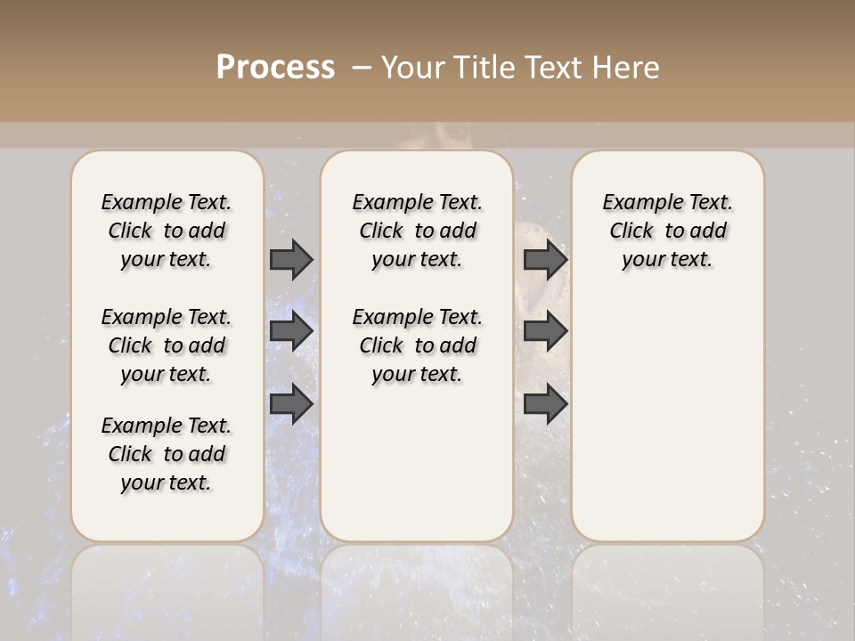 Girl In A Water PowerPoint Template