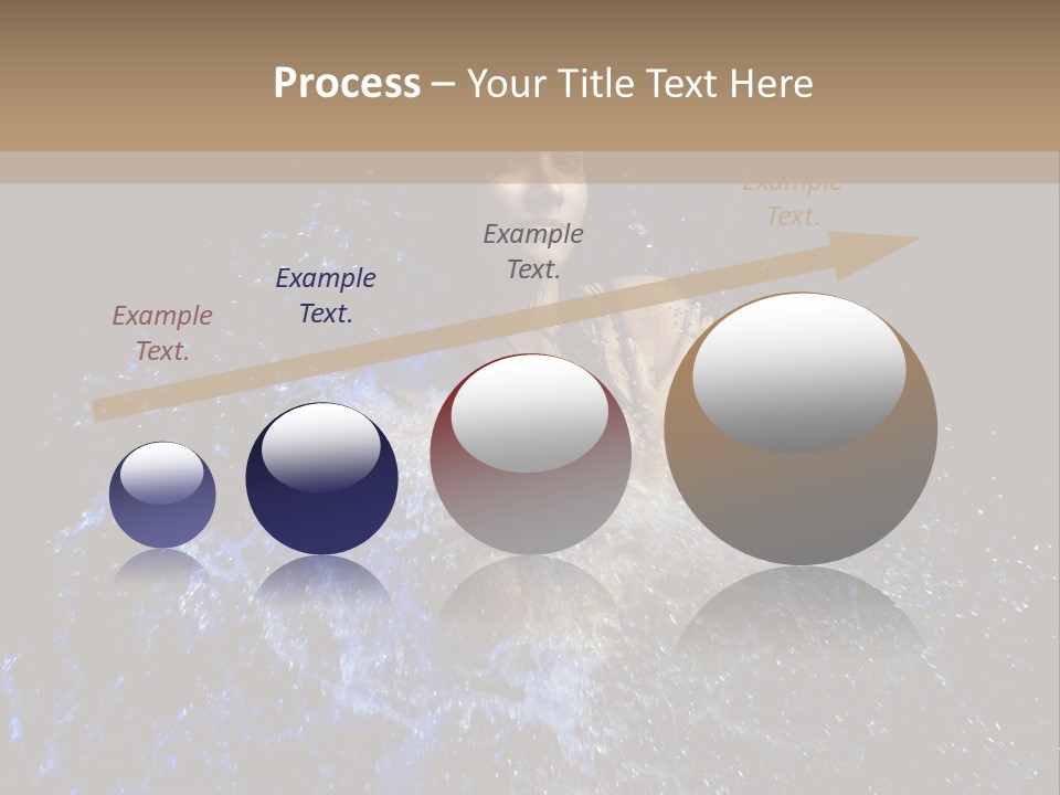 Girl In A Water PowerPoint Template